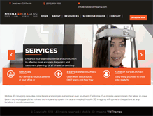 Tablet Screenshot of mobile3dimaging.com